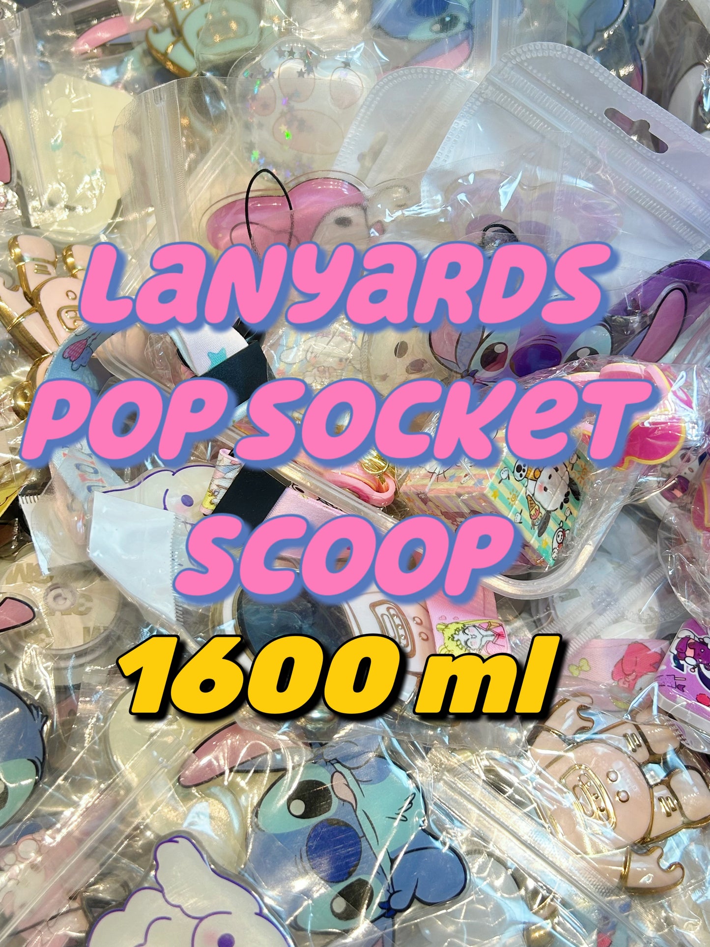 1600 ml lanyard & popsocket SCOOP(FREE SHIPPING)